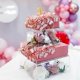 thumbnail image 3 of Acrylic cake display tray square tray refillable base DIY for birthday wedding party display 15X15X10cm, 3 of 5