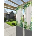 thumbnail image 3 of nqOlkjepod Outdoor Curtains for Patio Waterproof, Tropical Palm Leaf Outdoor Privacy Panels Grommet, Summer Rustic Botanical Leaves Blackout Outside Curtains for Porch/Cabana 54"x108", 1 Panel, 3 of 8