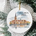 thumbnail image 2 of Sweden Christmas Ornament, Sweden Ornament, Christmas Ornaments, Sweden Personalized, Sweden Custom Ornament, Christmas,Sweden Bauble,Sweden vOp0JR (Sweden Christmas), 2 of 4