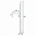 thumbnail image 3 of Whitehall Deluxe Mailbox Post & Brackets, White, 3 of 7