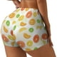 thumbnail image 1 of Balery Colorful Lemons Pantalones cortos de entrenamiento estampados para mujer, sin costuras, ajustados, para gimnasio, yoga, correr, deportes, ejercicio activo, fitness.-X-Large, 1 of 8