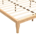 thumbnail image 5 of Euroco Mid-Century King Size Platform Bed, Bamboo Wood Bed for Bedroom, Natural, 5 of 9
