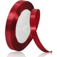 thumbnail image 1 of LAICAIW Solid Color Burgundy Satin Ribbon, 3/8 Inches x 25 Yards Wine Red Fabric Satin Ribbon for Gift Wrapping, Crafts, Hair Bows Making, Wreath, Wedding Party Decoration and Other Sewing Projects, 1 of 7