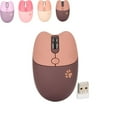 thumbnail image 3 of Wireless Mouse, Ergonomic Mouse, Wireless Compact Silent Mouse with Cute Rabbit Designs, Silent Mouse with USB Nano Receiver for Computer, Coffee, 3 of 5