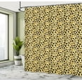 thumbnail image 4 of Ambesonne Yellow Brown Shower Curtain, Leopard Animal Print, 69"Wx70"L, Pastel Yellow Dark Mauve, 4 of 4