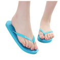 thumbnail image 3 of Women's Simple Flat Flip Flops Non-slip Soft Sole Casual Summer Beach Footwear Blue 35-36, 3 of 7