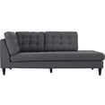 thumbnail image 3 of Modway Empress Upholstered Polyester Fabric Right Facing Chaise in Gray, 3 of 4