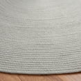 thumbnail image 3 of SAFAVIEH Braided Kader Solid Reversible Area Rug, Gray, 3' x 3' Round, 3 of 7