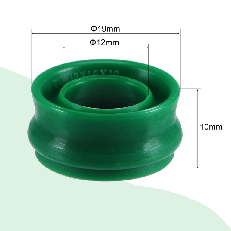 EAI Oil Seal 30x47x7mm TC Double Lip With Spring - Nitrile Rubber Metal Case Seal (5 Pack)