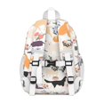 thumbnail image 3 of Cartoon Dog and Flower Backpack for School,Cute School Bag,Schoolbag with Adjustable Shoulder Straps & Padded Back,15"x11.42"x5.5", 3 of 6