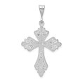 thumbnail image 3 of 14K White Gold Charm Pendant Themed 40 mm 22 Cross, 3 of 4