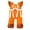 Orange-a, variant on Baby Long Sleeve Cute Print Jumpsuit Ruffled Romper Cosplay Costume Toddler Girls Halloween Outfits Size 3-18 Months