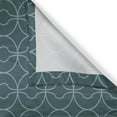 thumbnail image 3 of Ambesonne Moroccan Kitchen Curtains, Orient Circles Corners, 55"x39", Petrol Blue and Sky Blue, 3 of 3