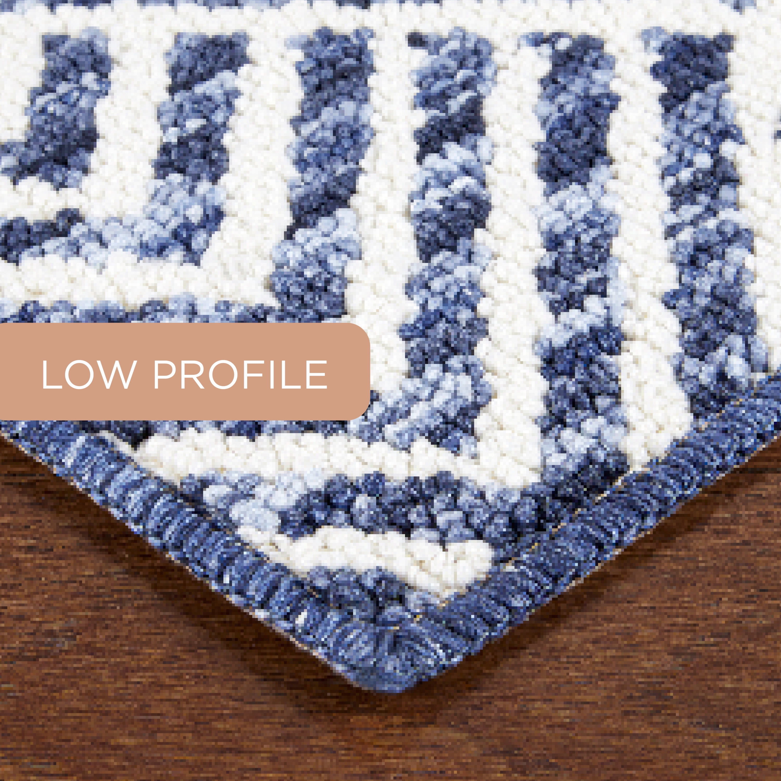 TOWN & COUNTRY EVERYDAY Walker Modern Stripe Everwash® Washable Multi-Use Decorative Rug with Non-Slip Backing, Navy Blue, 24"x72"