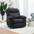 thumbnail image 2 of HOMCOM Manual Recliner Chair with 8 Vibration Massage, Side Pockets, Black, 2 of 10
