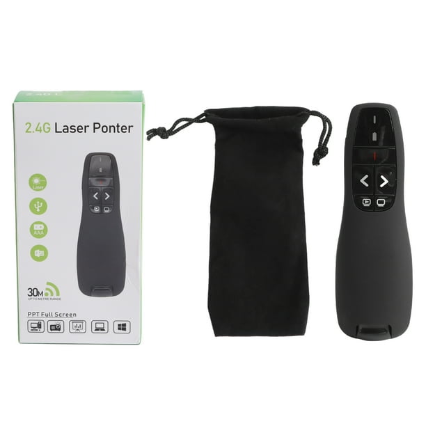 Presentador inalámbrico USB NikouMX Clicker de presentación larga Controlador PPT Claridad notable