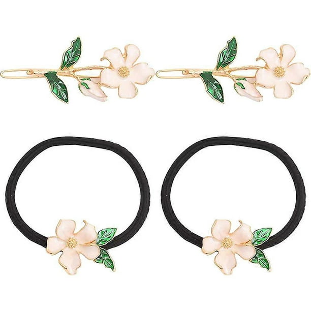 Elastic Hair Scrunchies Ponytail Holder Hair Accessories Elegant Design 1 Set