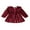 Red, variant on Toddler Baby Girl Velvet Dress Ruffle Long Sleeve A-line Princess Dresses 9M 12M 18M 24M 3T 4T Kids Casual Fall Dress