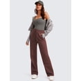 thumbnail image 4 of Pantalones CRZ YOGA Joggers térmicos con forro de felpa y bolsillos, 76 cm, topo, 4 of 5