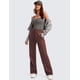 thumbnail image 4 of Pantalones CRZ YOGA Joggers térmicos con forro de felpa y bolsillos, 76 cm, topo, 4 of 5
