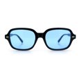 thumbnail image 3 of Retro Hustler Oval Rectangular Plastic Mid Horn Rim Vintage Vibe Sunglasses Black - Blue, 3 of 8