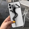 thumbnail image 1 of Funda Para Apple iPhone 11 12 13 Pro Max 8 7 Plus, Funda Para teléfono móvil XR X 6S XS, cubierta Para Celular negra, mujer Sexy, chica divertida Fivean unisex, 1 of 2