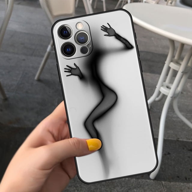 Funda Para Apple iPhone 11 12 13 Pro Max 8 7 Plus, Funda Para teléfono móvil XR X 6S XS, cubierta Para Celular negra, mujer Sexy, chica divertida Fivean unisex