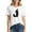 #02 White, variant on Busydd T Shirts for Women Trendy Cotton Halloween Graphic Tees for Women Casual Comfortable Round Neck Womens T Shirts Breathable Short Sleeve Halloween Costumes L