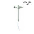 thumbnail image 4 of Lampes de Jardin Extérieures à Double Tête, Échelle Miniature, Lampadaire, Décorations de Rue, Vert(1:87)(Blanc), 4 of 9