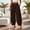Coffee, variant on Womens Barrel Pants High Waisted Balloon Pants Casual Loose Fit Summer Beach Boho Wide Leg Palazzo Trousers