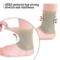 thumbnail image 3 of Calcetines de gel para tobillos, protección para patinaje sobre hielo, equitación y soporte para pies de corte libre, 3 of 4