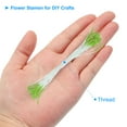 thumbnail image 3 of Uxcell 10mm Double Heads Flower Stamen, 100 Pcs Artificial Flower Stamen Pistil Matt for DIY Christmas Decoration, Green, 3 of 6