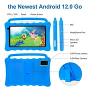 BYYBUO K7 Kids Tablet,7 inch Android Tablet for Kids,2+2GB +32GB Storage,Toddler Tablet with Drop Protection Case and Eye Protection Screen, WIFI Bluetooth Gift for Kids (Blue)