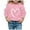 Pink, variant on Byoo Toddler Girl Sweatshirt Heart Graphic Long Sleeve Soft Pullovers Top for Kids Daily Sports Sweatshirt