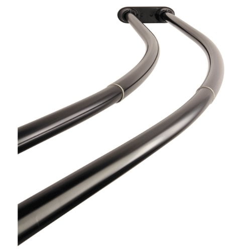 Kingston Brass CCD2175 Adjustable 60-Inch-72-Inch Double Curved Stainless Steel Shower Curtain Rod, Oil Rubbed Bronze