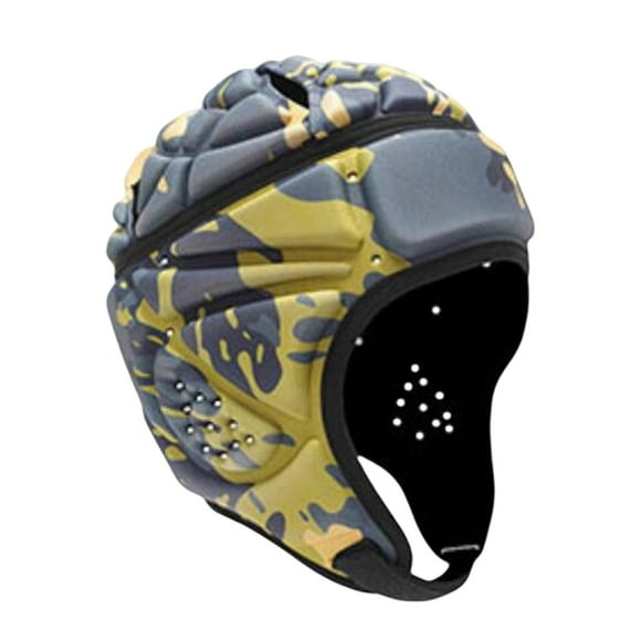 mmirethe Rugby Headgear Children Youth Padded for Skating Roller Baseball Yellow