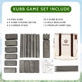 thumbnail image 4 of Set para exteriores Kubb Yard Game SunNordic Rubber Wood, 4 of 7