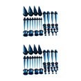 thumbnail image 3 of Decodeary 36 Pcs Kit d'Étirement de Jauges d'Oreilles Plugs 14G-00G Expanseurs à la Mode et Confortables Bleu Foncé 36 Pcs 2ensemble, 3 of 6