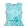 thumbnail image 4 of Flower Girls Dress Blue Rose Wedding Party Birthday 14 Years, 4 of 6