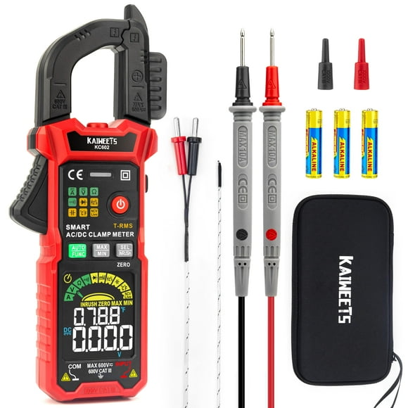 Pinza amperimétrica KAIWEETS KC602 Smart Digital Tensión/Curre