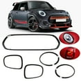 thumbnail image 3 of Headlight Grille Surround Trim Kit, 5pcs Gloss Black Headlight Taillight Grille Surround Cover Trims ABS Headlight Bezel Cover Replacement For Mini F55 F56 F, 3 of 8