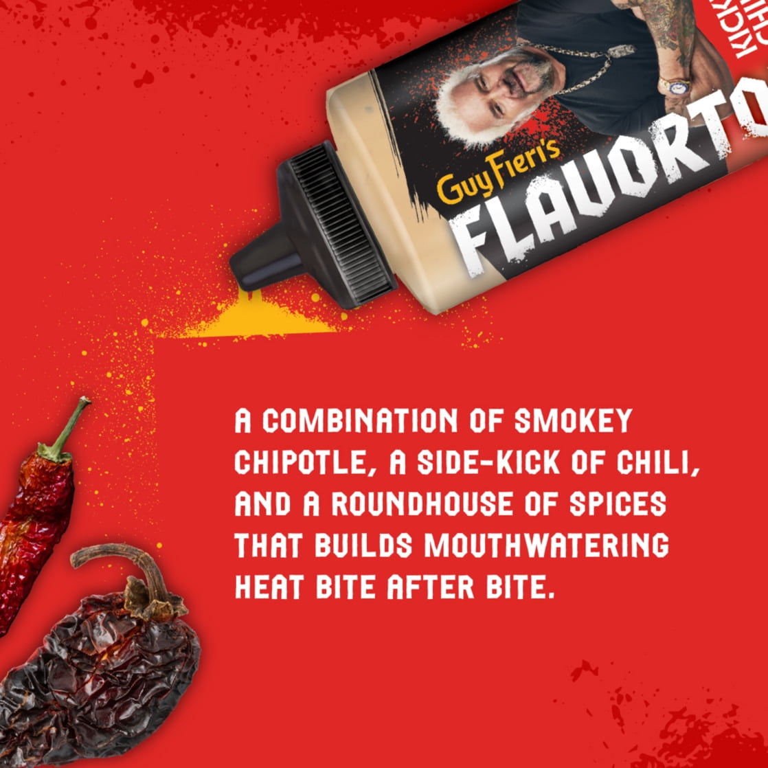 (2 pack) Flavortown Kickin' Chipotle Sauce 12 oz