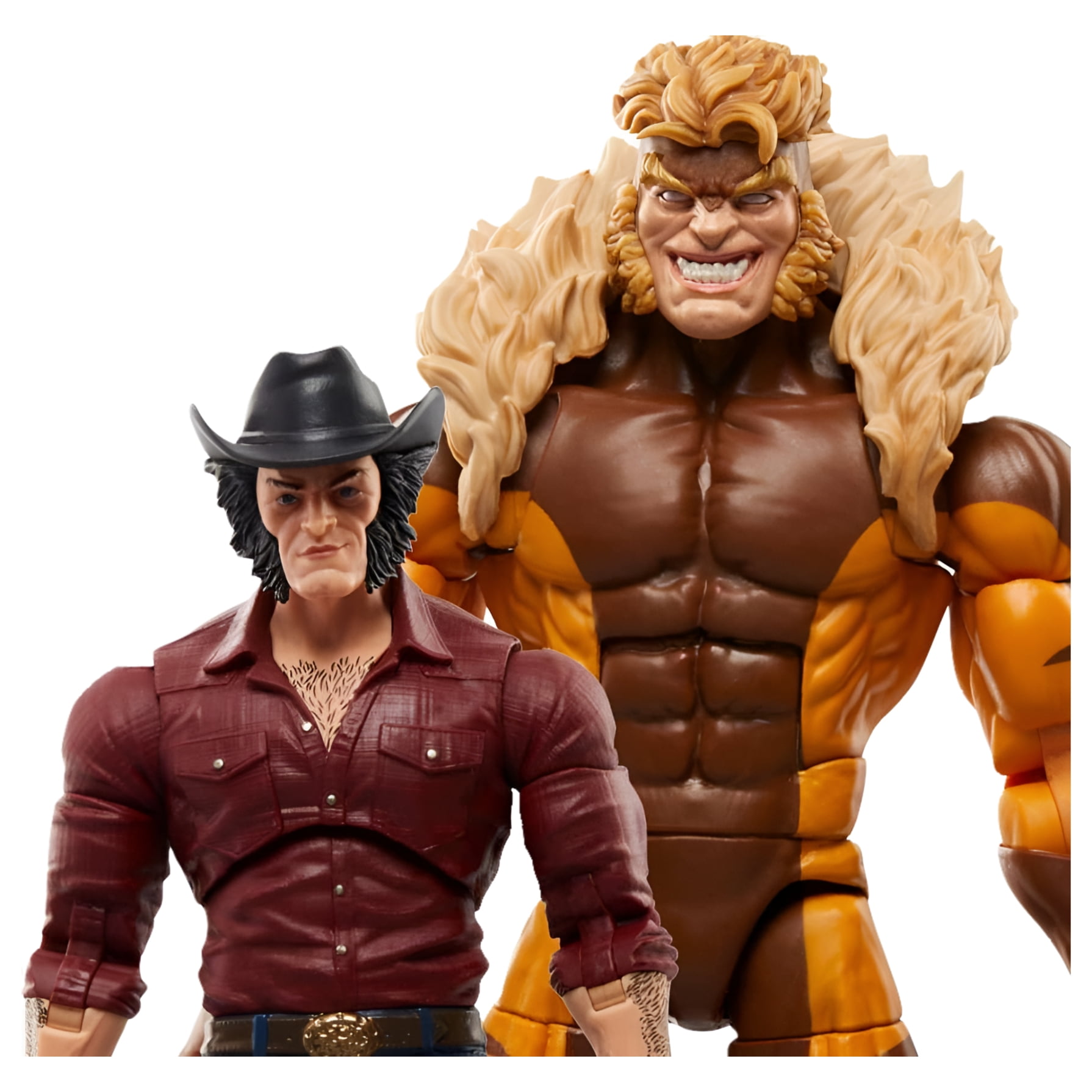 Marvel Legends X-Men 6 Inch Action Figure 50th Anniversary 2-Pack - Logan vs Sabretooth