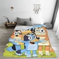 thumbnail image 2 of Lsque Bluey Pattern Fuzzy Fleece Throw Blanket Extra Large,Super Soft,Fluffy and Warm Blankets for Couch,Bed,All Season Use (50"x40"), 2 of 7