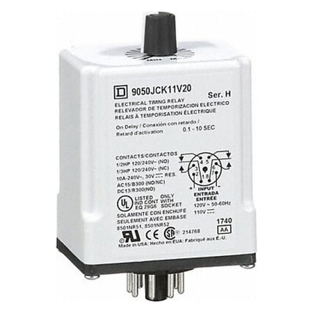 Schneider Electric SinFunTimeDelayRelay  110VAC  8Pins 9050JCK11V20 price history on PriceWatchPro