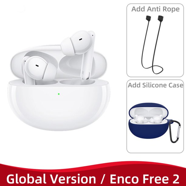 OPPO ENCO Free 2 2i TWS Auricular Inalámbrico Bluetooth 5.2 Auriculares Cancelación activa de ruido Inalámbrico 3 Mic Auriculares para Find X5 Pro Tan Jianjun unisex