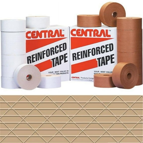 Box Partners Central 250 Reinforced Tape ,3x450',Kraft,10/CS - BXP T907250
