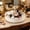 White, variant on Rotating Spice Rack Organizer, 360 Degree Turntable Storage Tray for Kitchen Countertop, Large Capacity Condiment Holder, Lazy Susan Organizer for Pantry Bathroom Vanity Makeup Storage