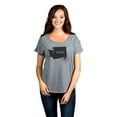 thumbnail image 2 of Thread Tank Home Roots State Washington WA Women's Relaxed Slouchy Dolman T-Shirt Tee Heather Grey Small, 2 of 4