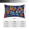 thumbnail image 2 of Kdxio Colorful Fall Leaves Print Pillows Covers Cases Bedroom Decor Decoration Rectangle Two Sides Printed-20"x30", 2 of 6